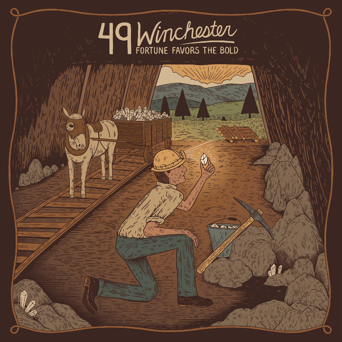 49 Winchester And Green Splatter Vinyl) Fortune Favors The Bold (Red, Marigold - Vinyl-Music History