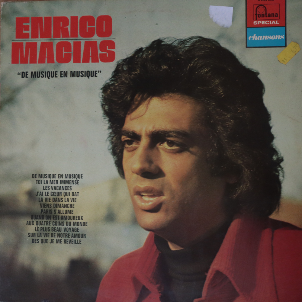 Enrico Macias - De Musique En Musique ( (Used Vinyl - VG+) VJ Marketplace-Music History