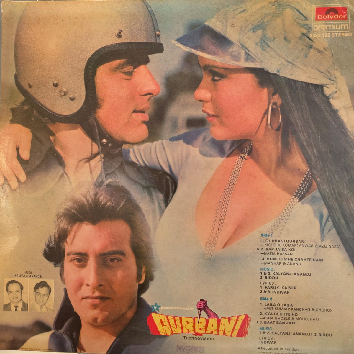 Kalyanji Anandji* & Biddu – Qurbani (Used Vinyl - NM) NJ Marketplace-Music History