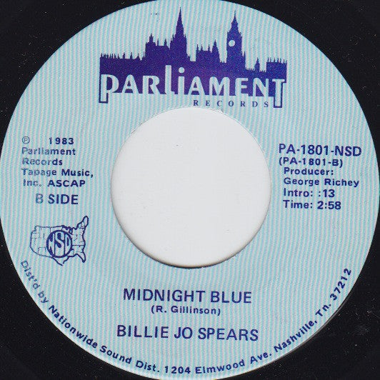 Billie Jo Spears - Midnight Love / Midnight Blue | Very Good Plus (VG+) Near Mint (NM)-Music History