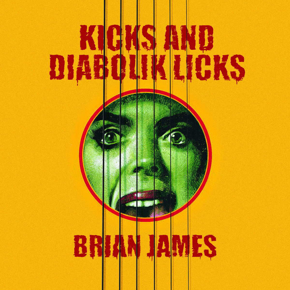 Brian James - Kicks…And Diabolik Licks (Yellow Vinyl) | Mint (M) Mint (M)-Music History
