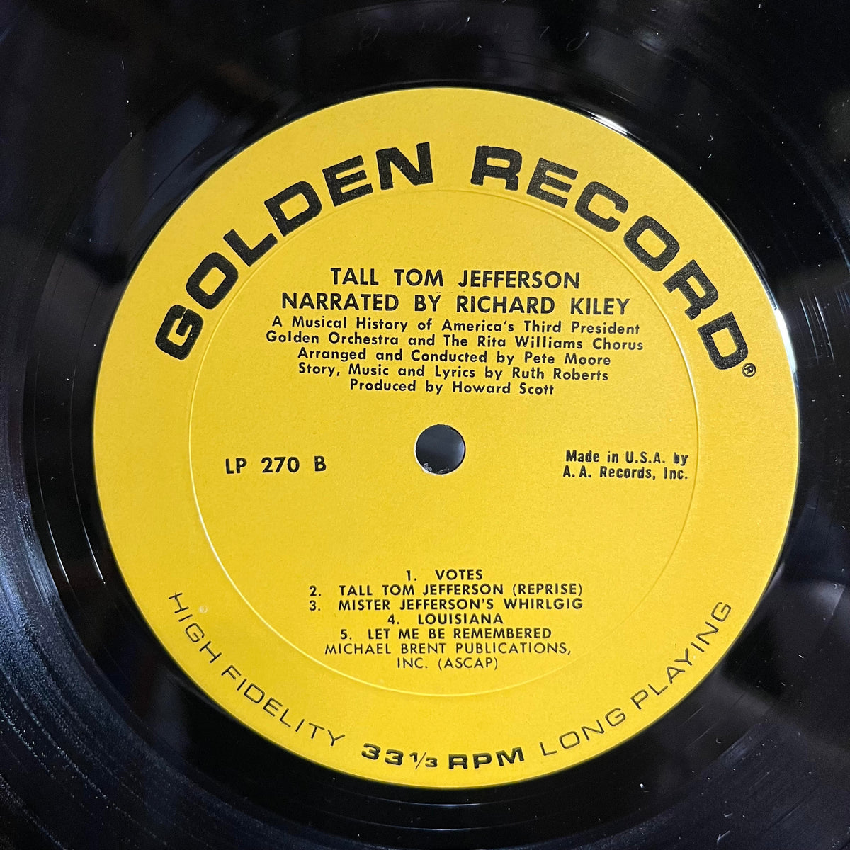 Golden Orchestra And Chorus - Tall Tom Jefferson *SHRINK* | Near Mint (NM) Near Mint (NM)-Music History