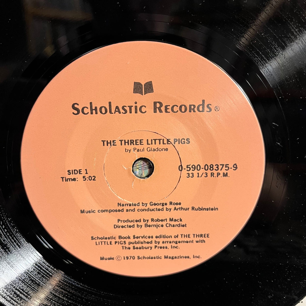 Paul Galdone - The Three Little Pigs 7" | Near Mint (NM) Near Mint (NM)-Music History