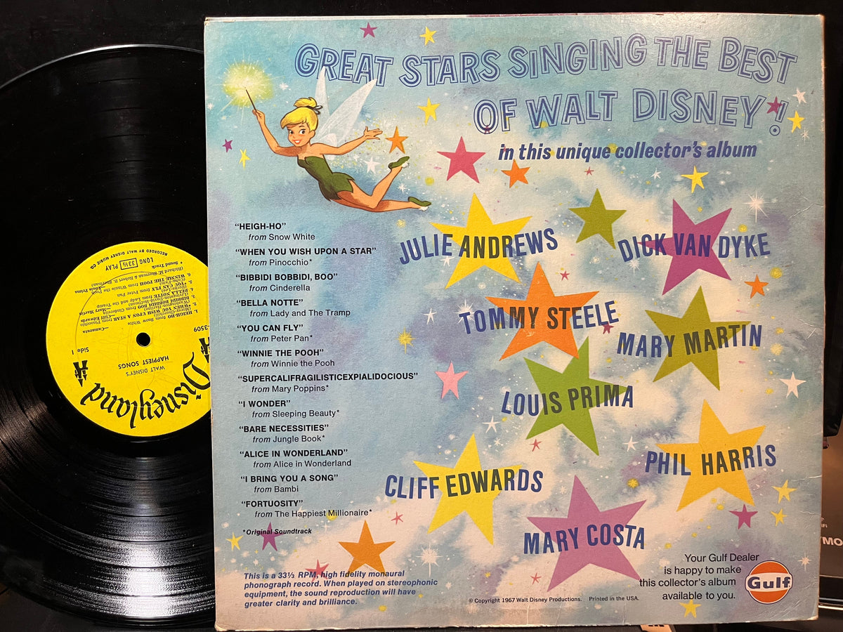 Various - Walt Disney's Happiest Songs (VINYL LP DISNEYLAND DL-3509 1967) | USED Very Good Plus (VG+) Near Mint (NM)-Music History