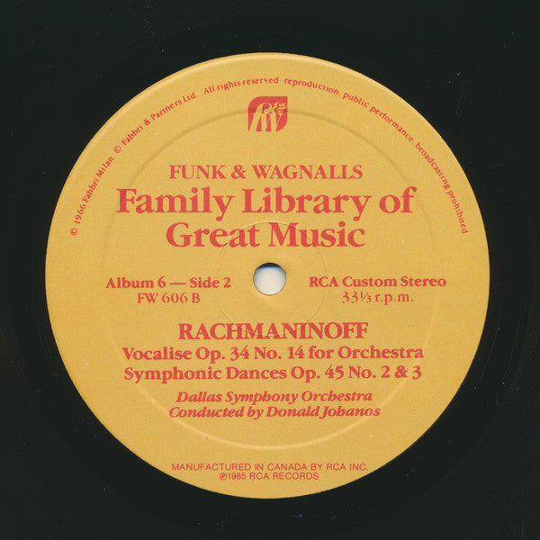 Piano Concerto No.2 - Funk & Wagnalls - Album 6 | Mint (M) Near Mint (NM)-Music History
