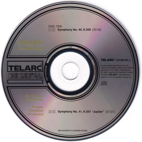Wolfgang Amadeus Mozart - The Symphonies (10x CD Telarc – CD 80729) | USED Near Mint (NM or M-) Near Mint (NM)-Music History