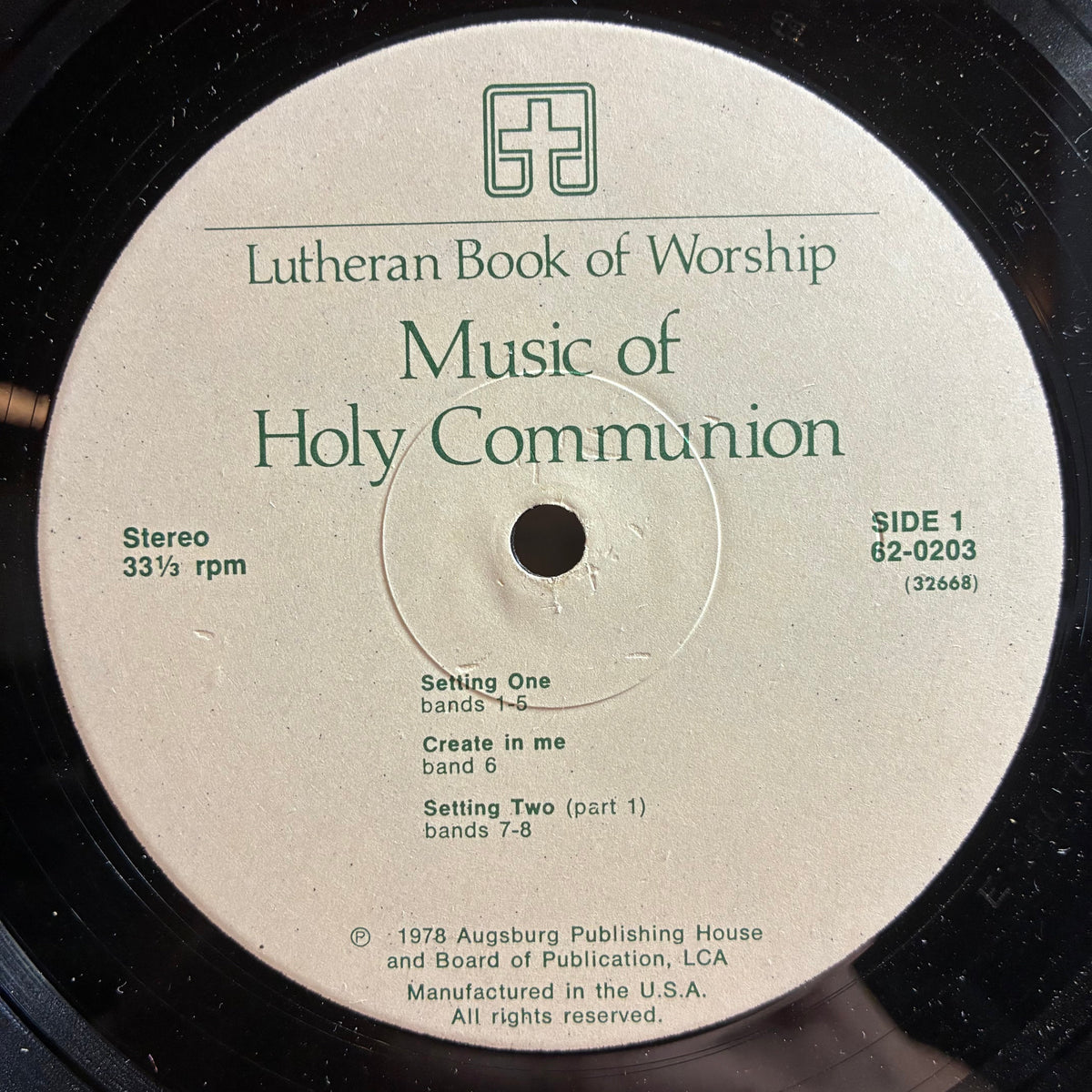 Various - Lutheran Book Of Worship - Music Of Holy Communion (VINYL) | Very Good Plus (VG+) Excellent (EX)-Music History