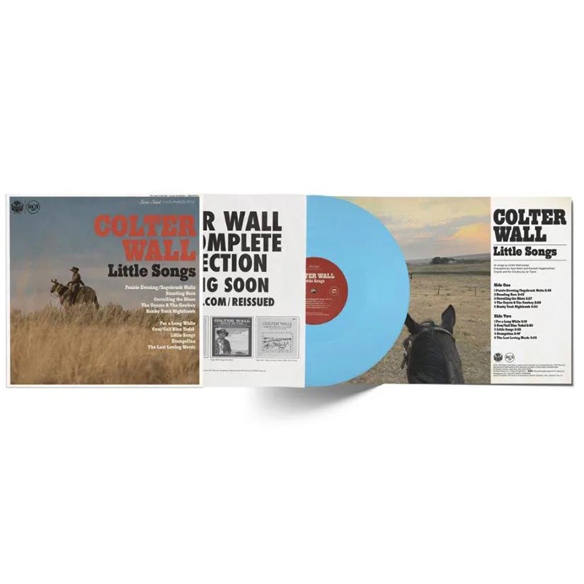 Colter Wall Little Songs (Indie Exclusive opaque baby blue color vinyl) - Vinyl-Music History