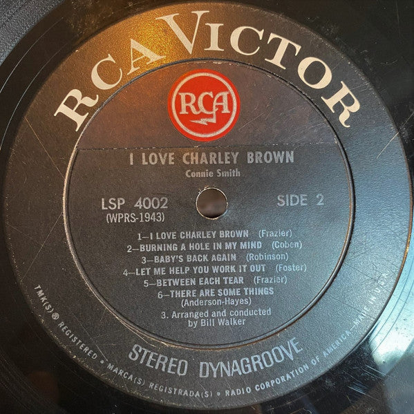 Connie Smith - I Love Charley Brown *PROMO* | Near Mint (NM) Near Mint (NM)-Music History