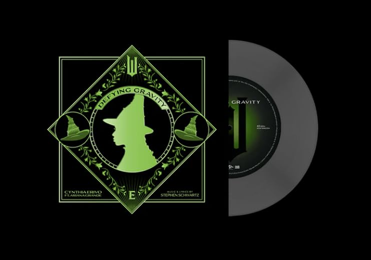 Cynthia Erivo ft. Ariana Grande Defying Gravity (Wicked: The Soundtrack) (Limited Edition, Clear Vinyl) (7" Single) - Vinyl-Music History