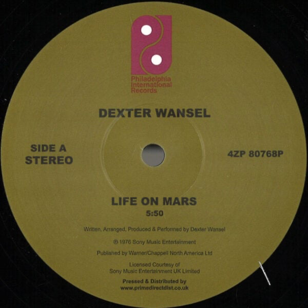 Dexter Wansel - Life On Mars / The Sweetest Pain (VINYL) | Mint (M) Mint (M)-Music History