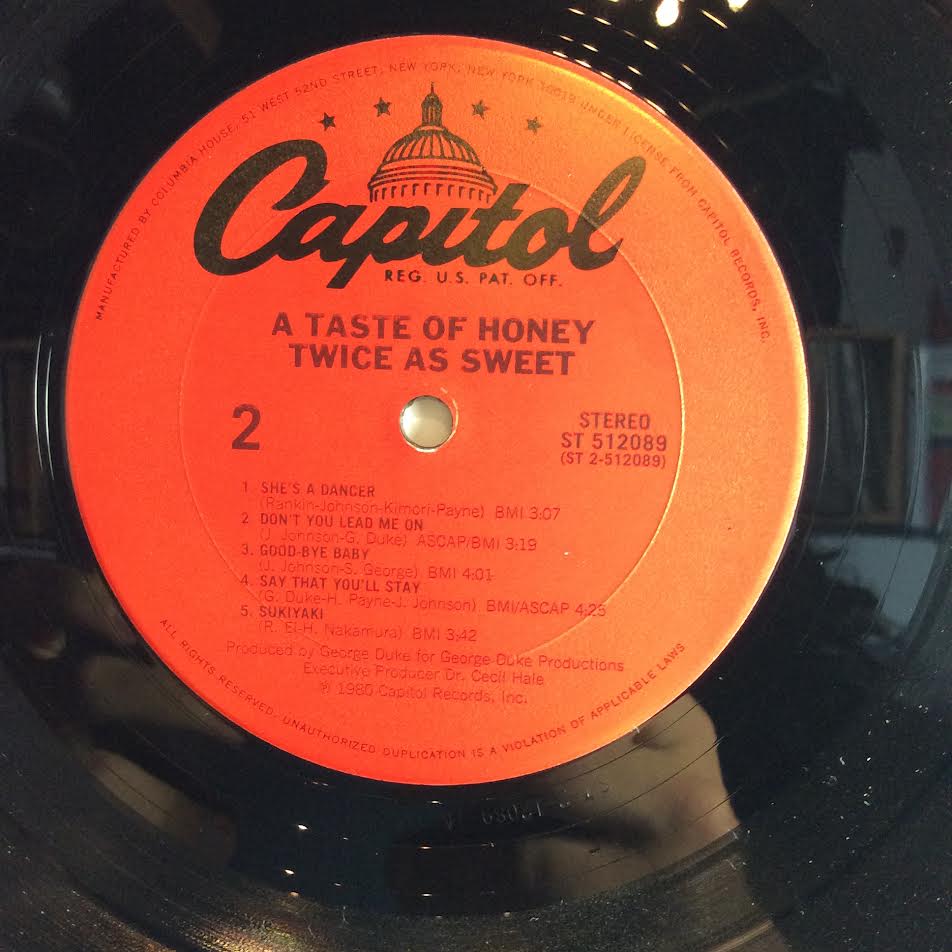 A Taste Of Honey - Twice As Sweet (VINYL LP Capitol Records – ST-512089) | USED Near Mint (NM) Excellent (EX)-Music History