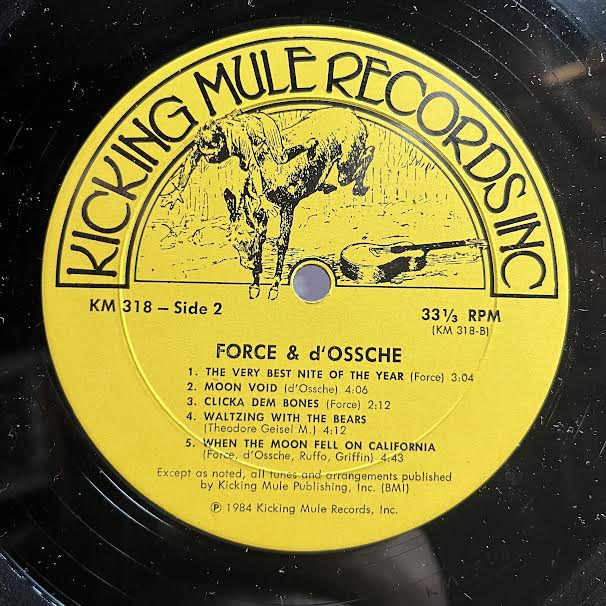 Bob Force - When The Moon Fell On California (VINYL) | Near Mint- (NM-) Excellent+ (EX+)-Music History