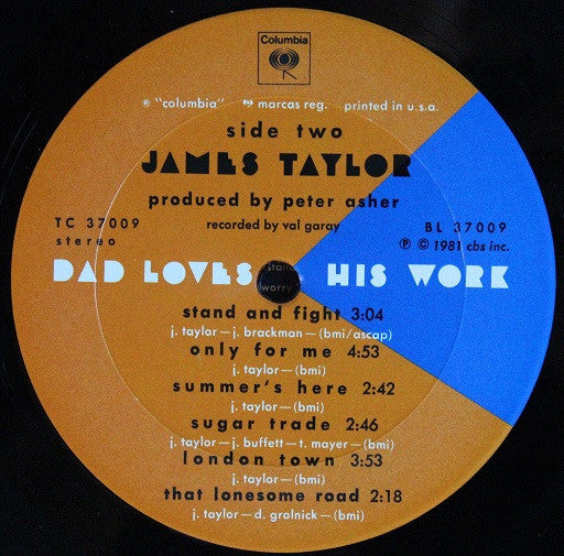 James Taylor (2) - Dad Loves His Work *SANTA MARIA* | Near Mint (NM) Excellent (EX)-Music History