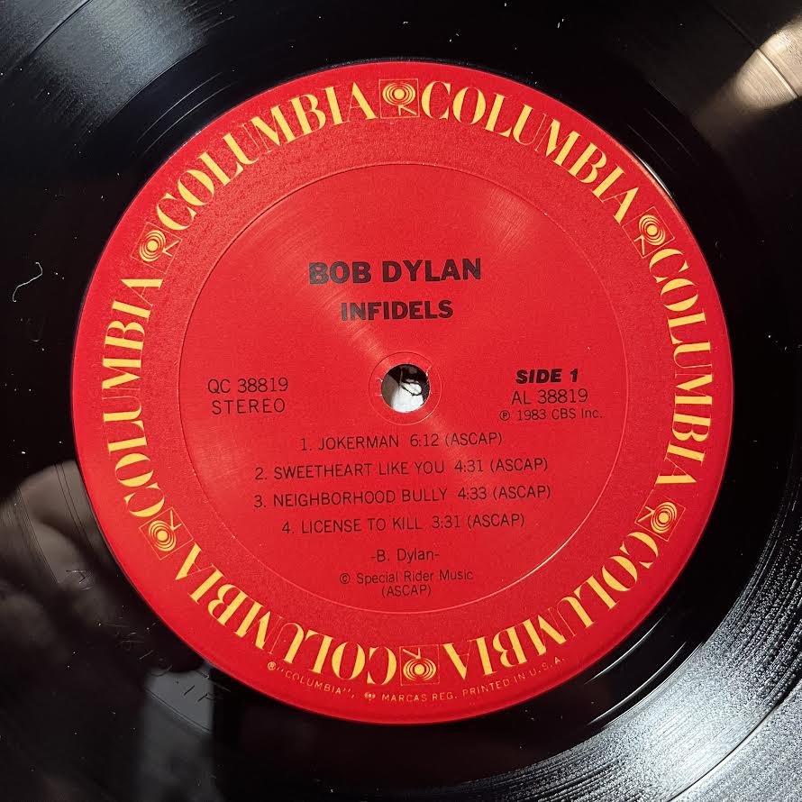 Bob Dylan - Infidels (VINYL) | Near Mint (NM) Excellent+ (EX+)-Music History
