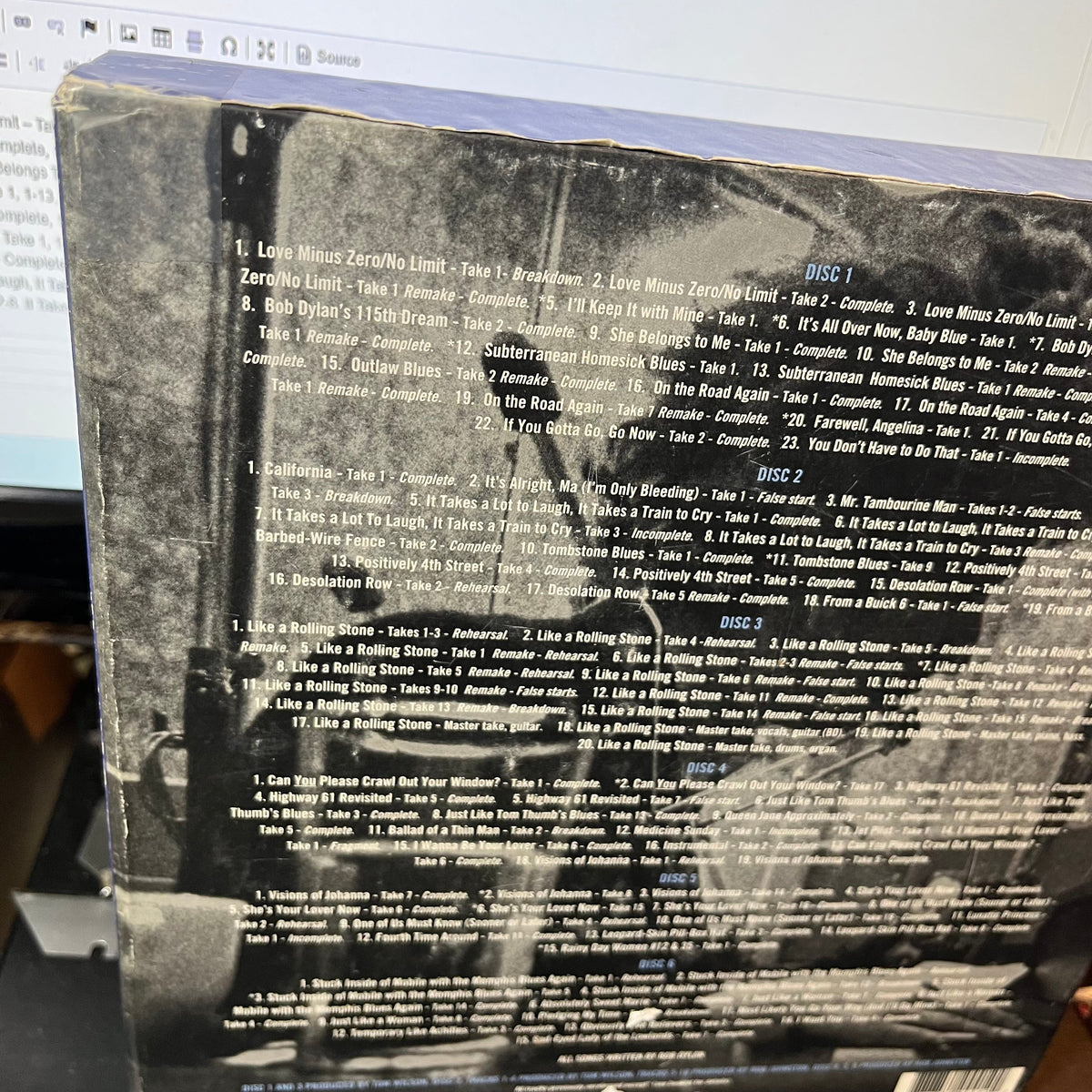 Bob Dylan - The Cutting Edge 1965 – 1966 (CD BOX & BOOK) | Very Good Plus (VG+) Very Good Plus (VG+)-Music History
