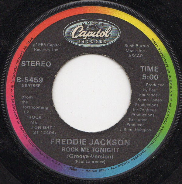 Freddie Jackson - Rock Me Tonight (For Old Times Sake) | Near Mint (NM) Near Mint (NM)-Music History