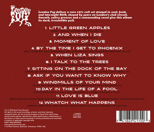 London Fog - (PRESALE 6/5/26) The London Fog (MANUFACTURED ON DEMAND CD) | Mint (M) Mint (M)-Music History