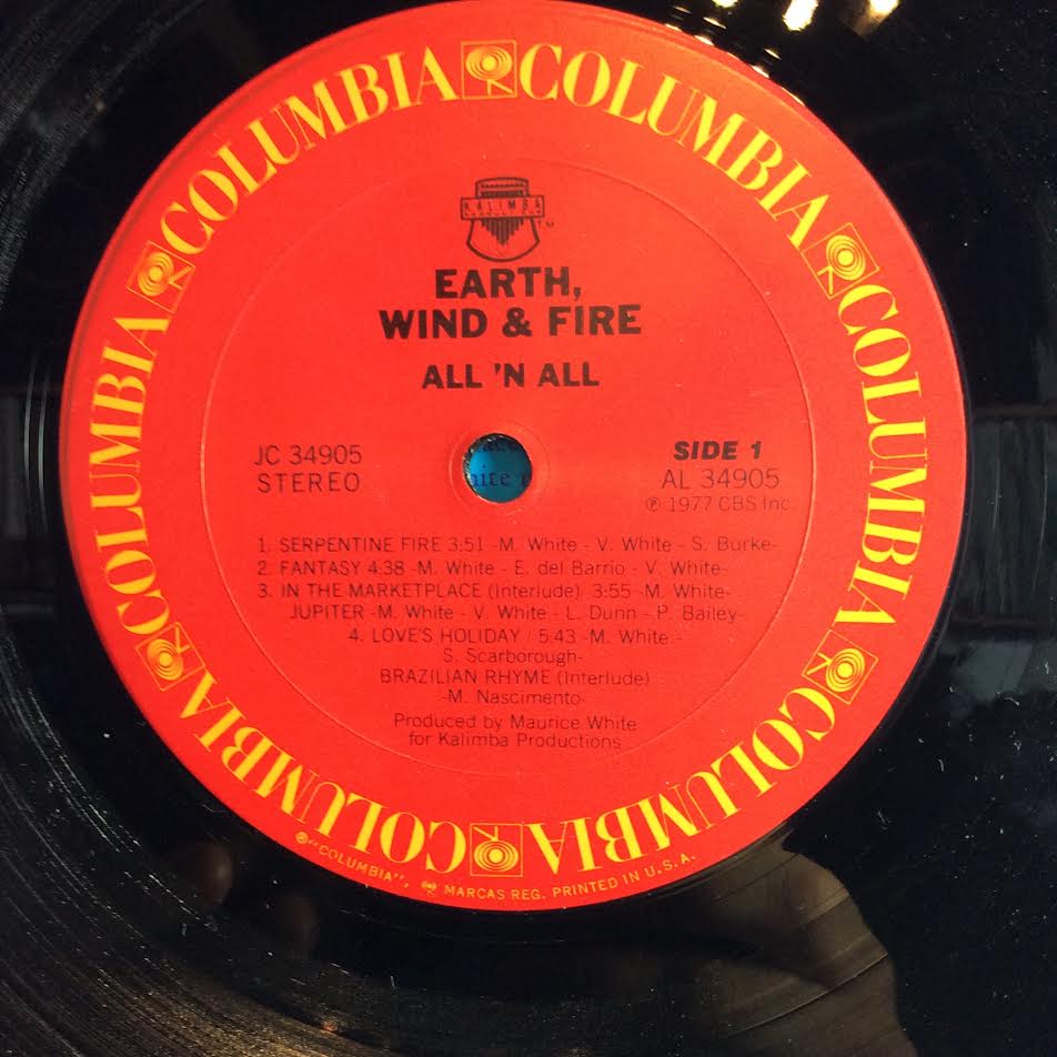 Earth, Wind & Fire - All 'N All (VINYL LP Columbia – JC 34905, Columbia – 34905) | USED Excellent (EX) Excellent (EX)-Music History
