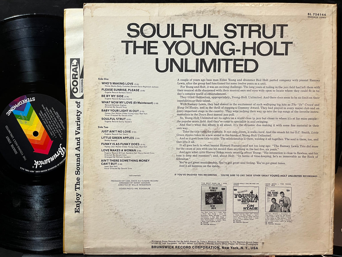 Young Holt Unlimited - Soulful Strut (VINYL LP Brunswick BL 754144 2009) | USED Near Mint (NM) Excellent (EX)-Music History