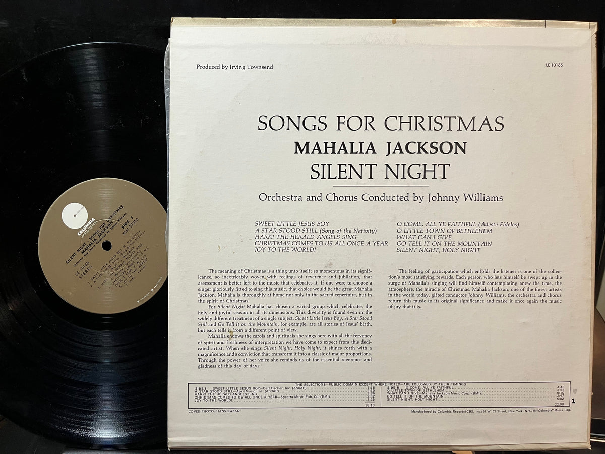 Mahalia Jackson - Silent Night - Songs For Christmas (VINYL LP COLUMBIA LIMITED EDITION LE 10165) | Excellent+ (EX+) Excellent+ (EX+)-Music History