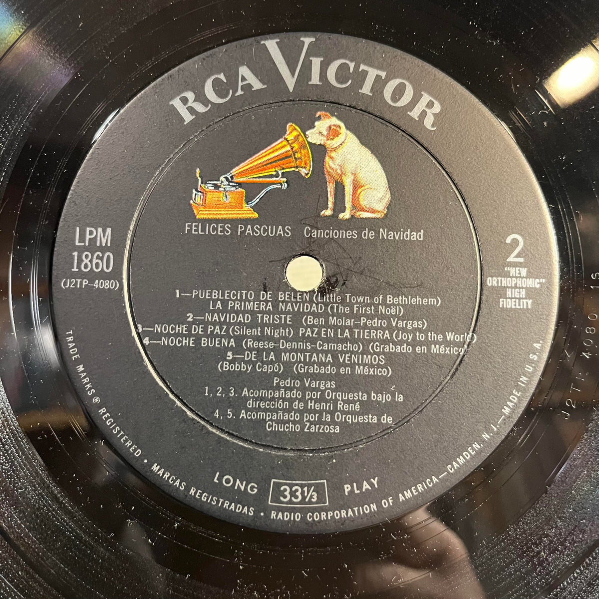 Pedro Vargas - Felices Pascuas - Canciones De Navidad por Pedro Vargas | Very Good (VG) Excellent (EX)-Music History