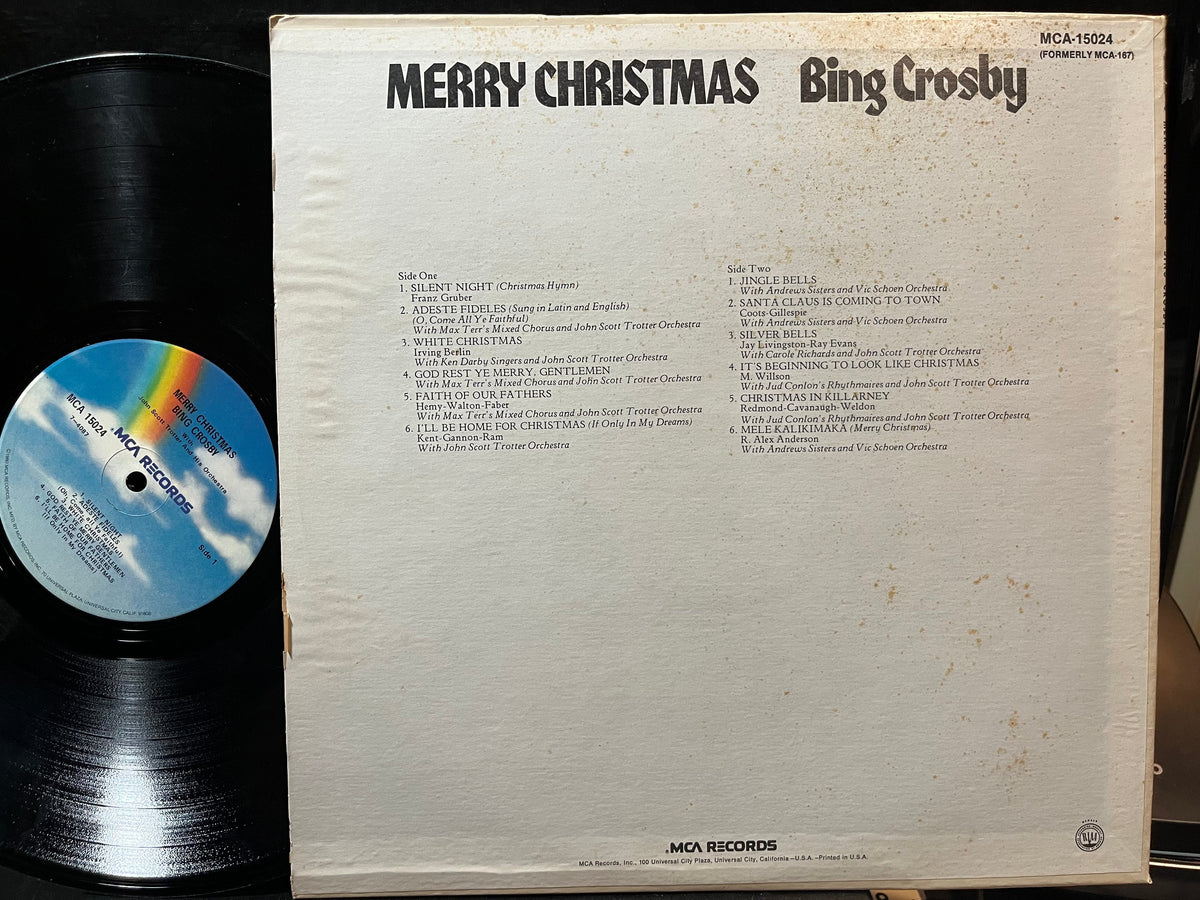 Bing Crosby - Merry Christmas (VINYL LP MCA MCA 15024 1980) | USED Very Good (VG) Very Good Plus Plus (VG++)-Music History