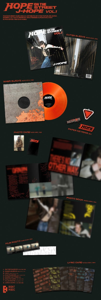 J-Hope (BTS) - J-Hope (BTS) (Orange VINYL) | Mint (M) Mint (M)-Music History