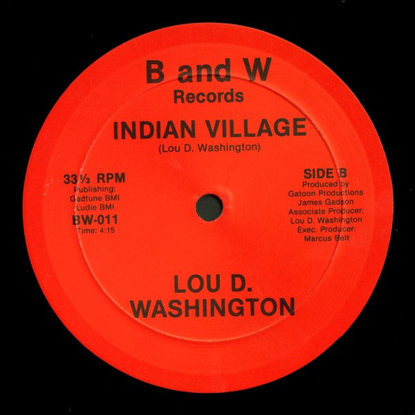 James Gadson & Lou Washington / Lou Washington - Ain't No Way To Live / Indian Village | Mint (M) Generic-Music History