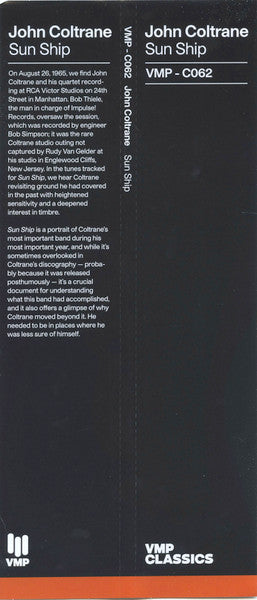 John Coltrane - Sun Ship | Mint (M) Mint (M)-Music History
