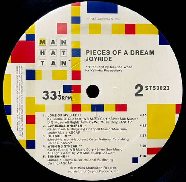 Pieces Of A Dream - Joyride | Near Mint (NM) Near Mint (NM)-Music History