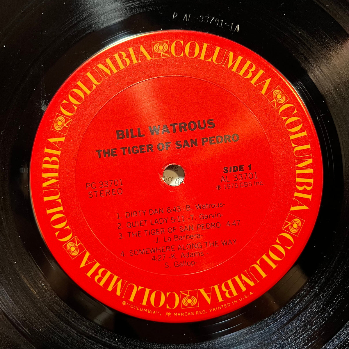 Bill Watrous And The Manhattan Wildlife Refuge - The Tiger Of San Pedro (VINYL LP COLUMBIA PC 33701 1975) | USED Near Mint (NM or M-) Excellent+ (EX+)-Music History