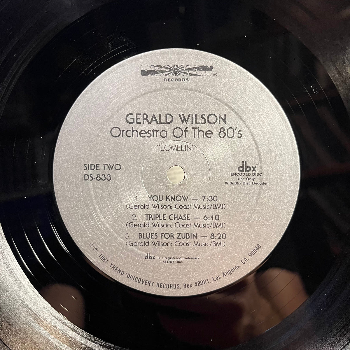 Gerald Wilson Orchestra Of The 80's - Lomelin *DBX* | Near Mint (NM) Excellent (EX)-Music History