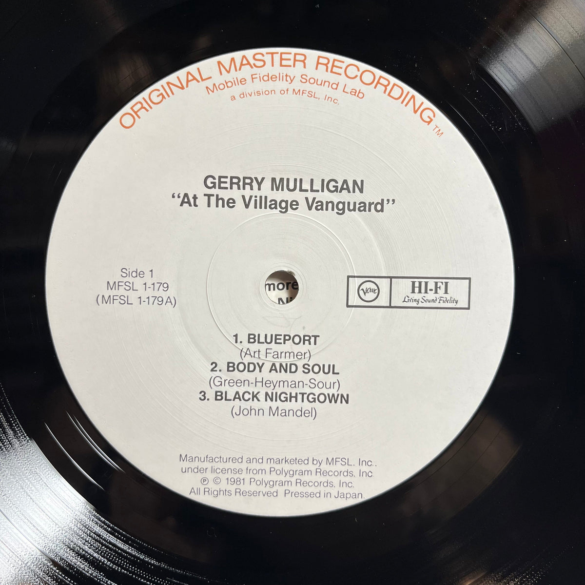 Gerry Mulligan & The Concert Jazz Band - Gerry Mulligan And The Concert Jazz Band At The Village Vanguard (VINYL) | Near Mint (NM) Near Mint (NM)-Music History