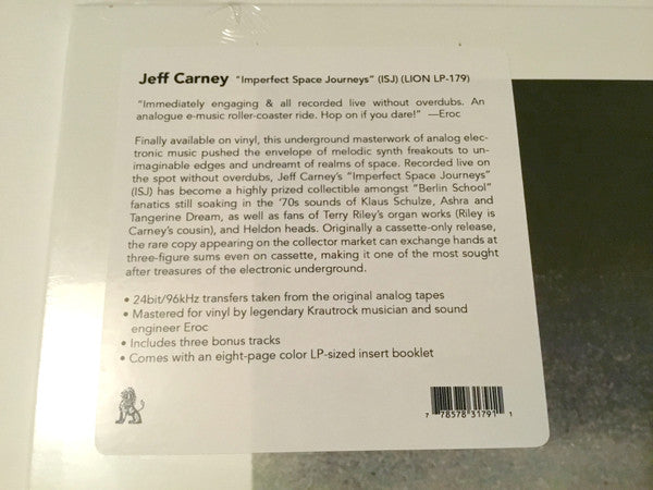 Jeff Carney - Imperfect Space Journeys | Mint (M) Mint (M)-Music History