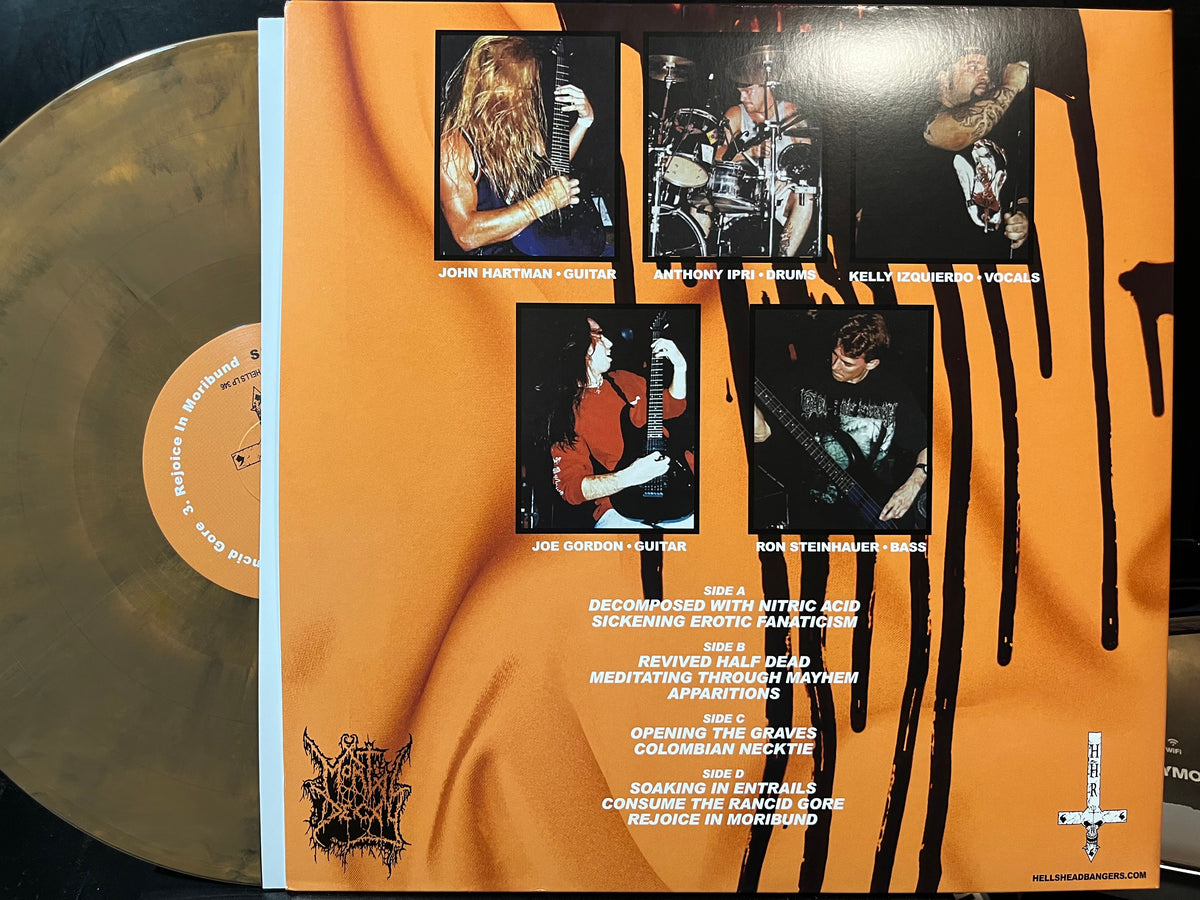 Mortal Decay - Sickening Erotic Fanaticism (GOLD & BLACK GALAXY VINYL 2xLP HELLS HEADBANGERS HELLS LP 346 2025) | USED Near Mint (NM or M-) Near Mint (NM)-Music History