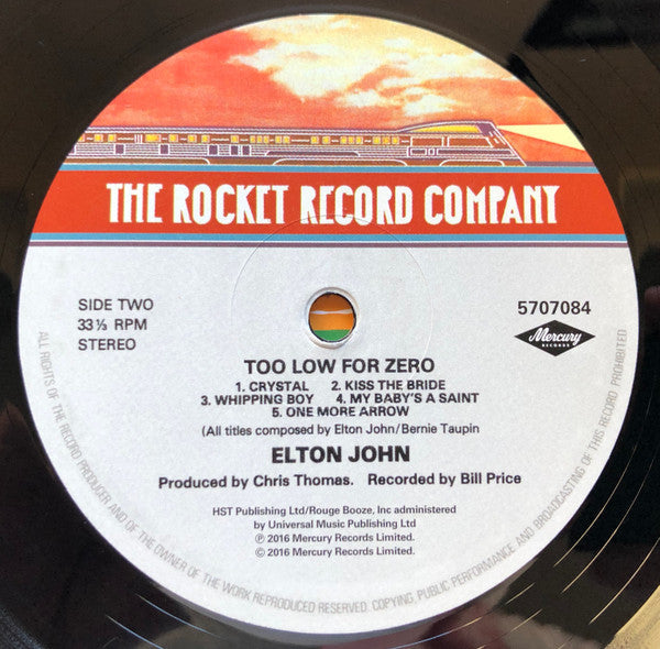 Elton John - Too Low For Zero (VINYL) | Mint (M) Mint (M)-Music History