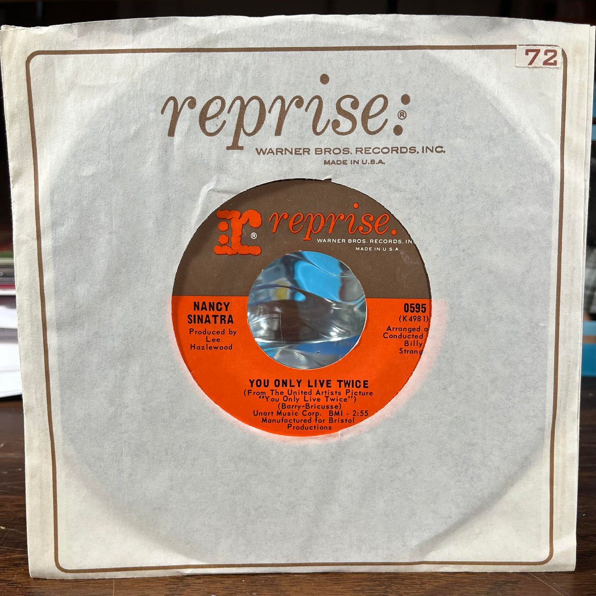 Nancy Sinatra - You Only Live Twice / Jackson (7" VINYL) | Near Mint (NM or M-)-Music History