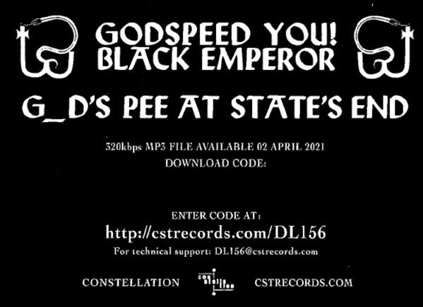 Godspeed You Black Emperor! - G_d's Pee At State's End! (180G VINYL LP + 10" EP) | Mint (M) Mint (M)-Music History
