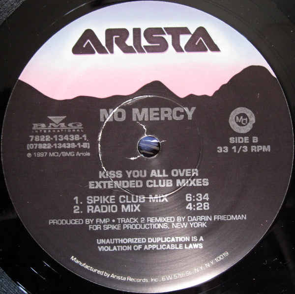 No Mercy - Kiss You All Over (Extended Club Mixes) | Near Mint (NM) Excellent (EX)-Music History