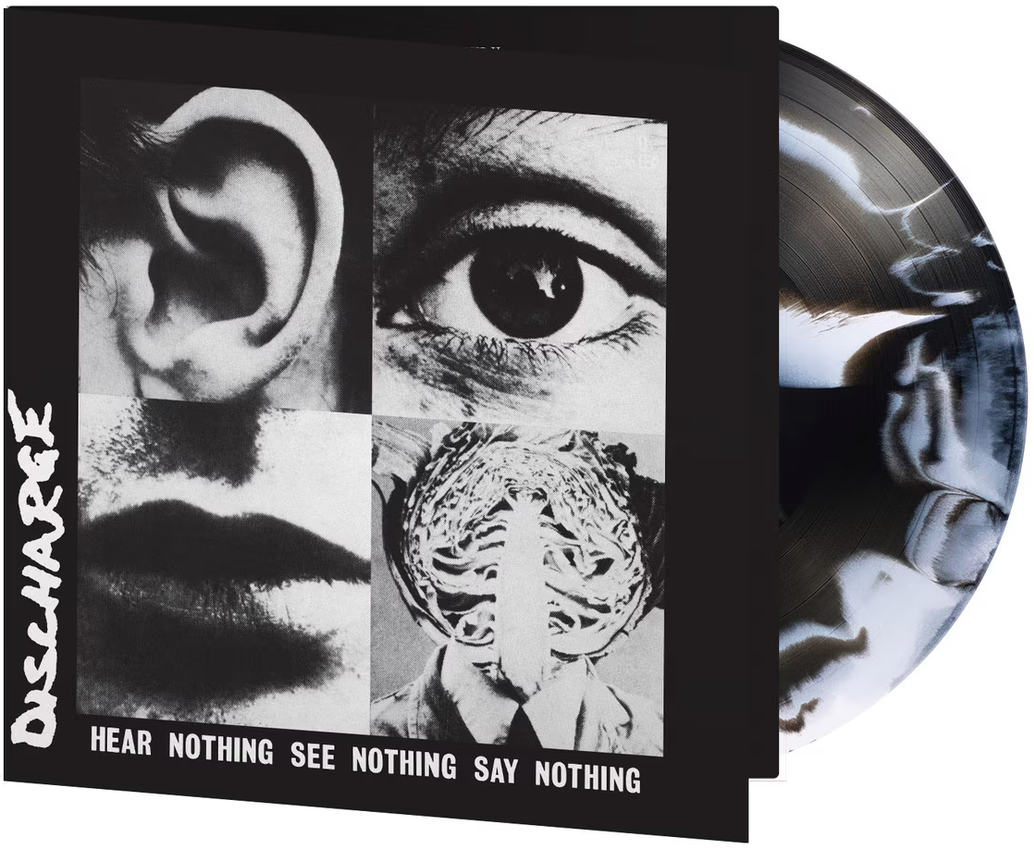 Discharge - (PRESALE 9/18/26) Hear Nothing See Nothing Say Nothing (MOV WHITE & BLACK SWIRLED VINYL LP MUSIC ON VINYL MOVLP4079 2026) | NEW-Music History