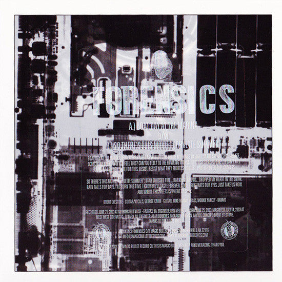 Forensics (2) - Has Anyone Unknown To You Handled Or Touched This Vinyl? (CLEAR VINYLY 7") | Mint (M) Mint (M)-Music History
