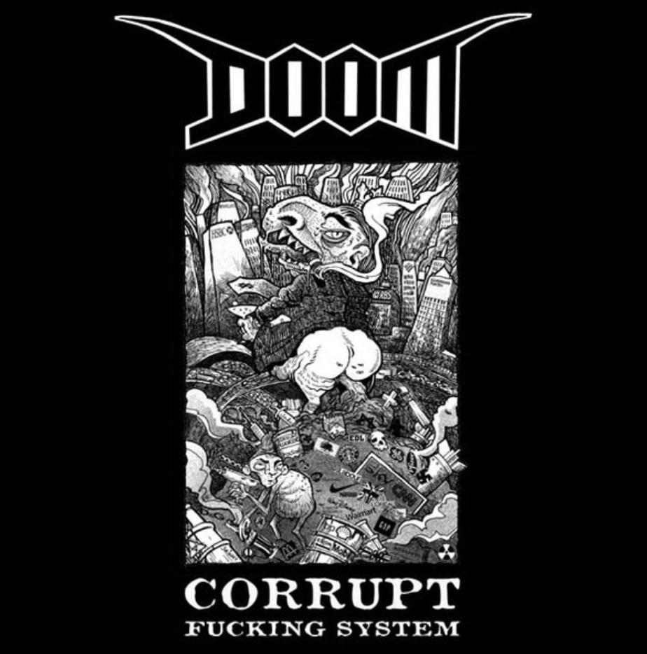 Doom - Corrupt Fucking System (VINYL LP DOGMA DESTROYER D.D.R.027LP 2014) | USED Near Mint (NM or M-) Near Mint (NM)-Music History