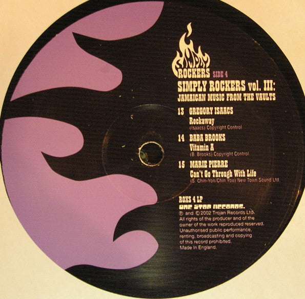 Various - Simply Rockers Vol. III : Jamaican Music From The Vaults | Near Mint (NM) Near Mint (NM)-Music History