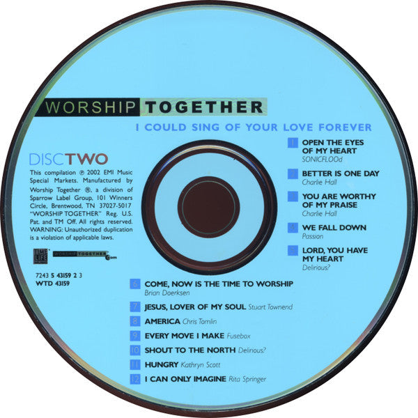 Various - The Best Of Modern Worship - Worship Together: I Could Sing Of Your Love Forever (2xCD) | Near Mint- (NM-) Excellent+ (EX+)Music History