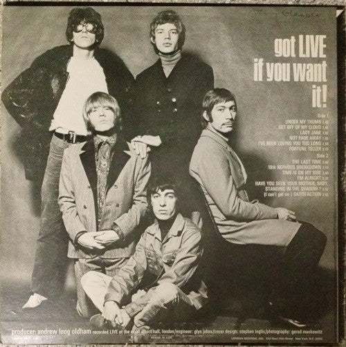 The Rolling Stones - Got Live If You Want It! (VINYL LP LONDON PS 493 1966) | Near Mint (NM or M-) Very Good Plus (VG+)-Music History