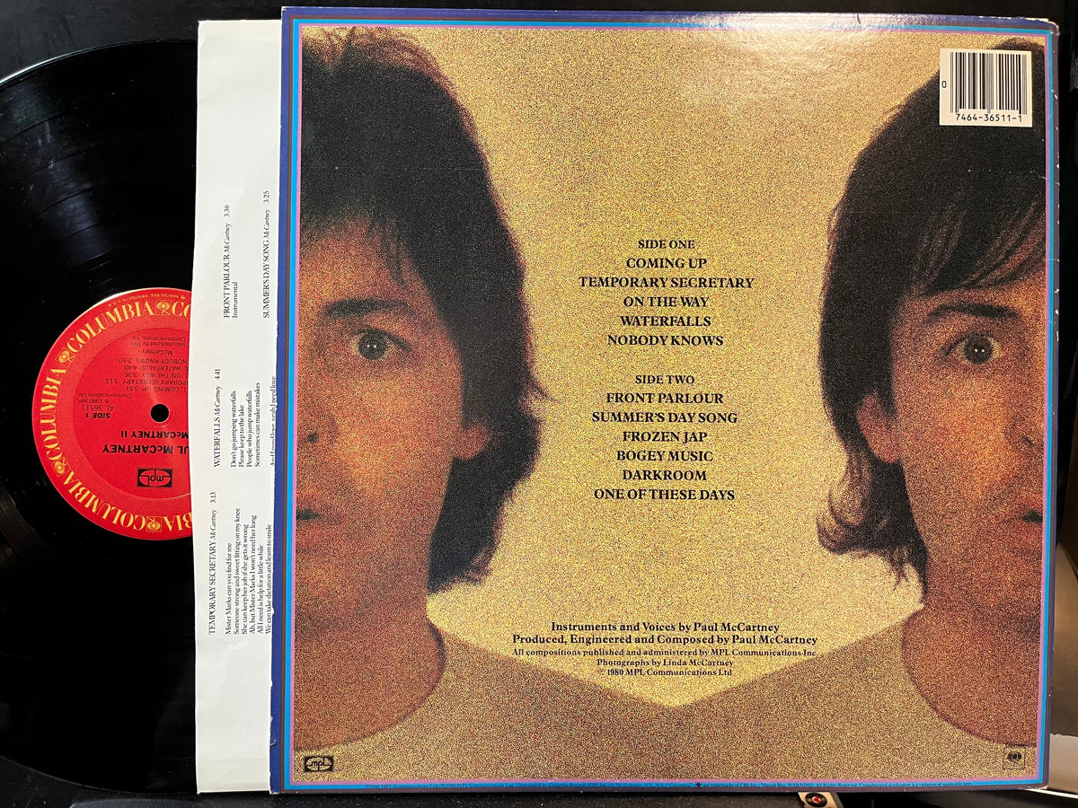 Paul McCartney - McCartney II (VINYL LP MPL FC 36511) | USED Near Mint (NM or M-) Near Mint (NM)-Music History