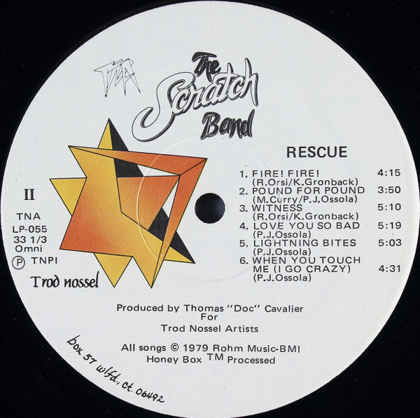 The Scratch Band - Rescue (VINYL LP TNA TNA-LP-055 1979) | USED Near Mint (NM or M-) Excellent+ (EX+)-Music History