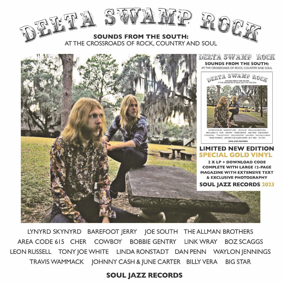 Soul Jazz Records presents - Delta Swamp Rock - Sounds From The South: At The Crossroads Of Rock, Country And Soul (INDIE EXCLUSIVE, GOLD VINYL) |-Music History