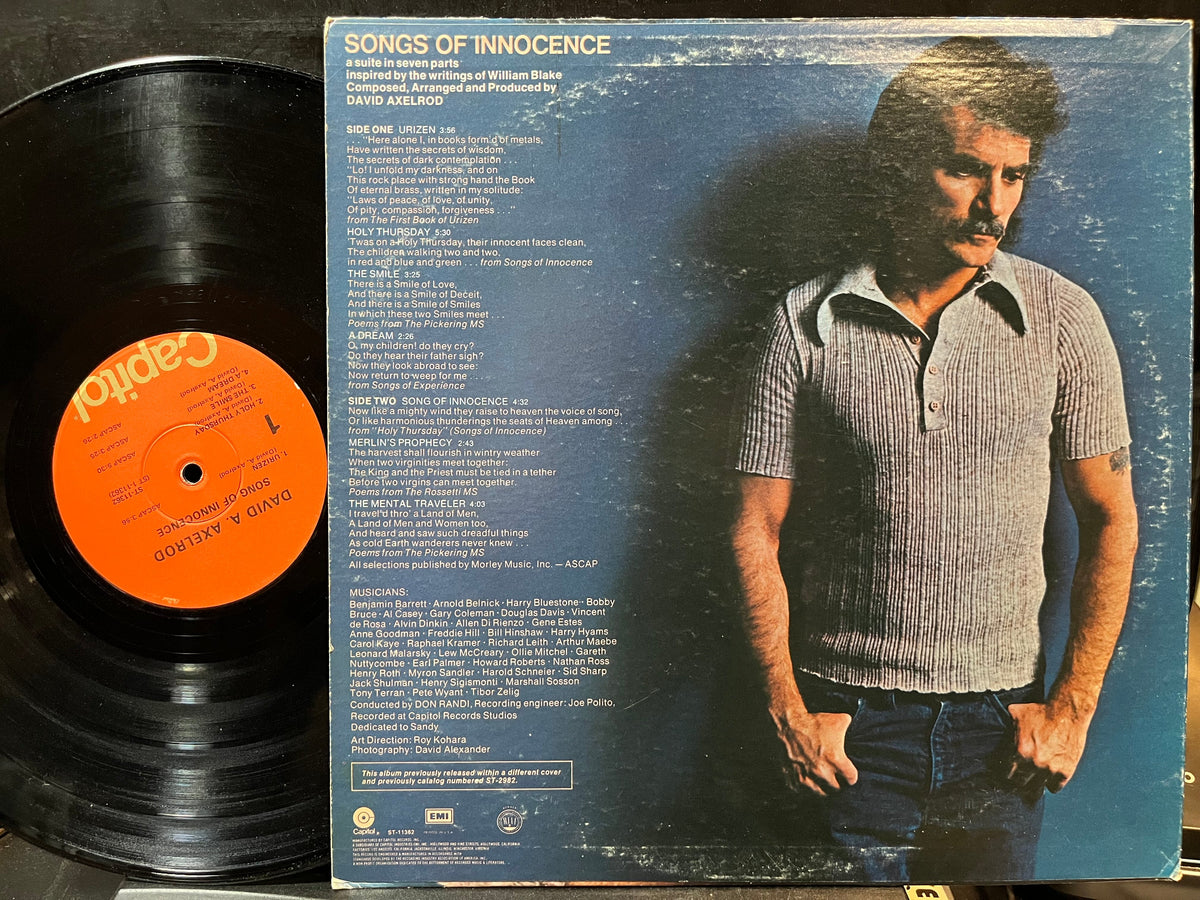 David Axelrod - Song Of Innocence (VINYL LP CAPITOL ST-11362 1975) | Excellent+ (EX+) Very Good Plus (VG+)-Music History